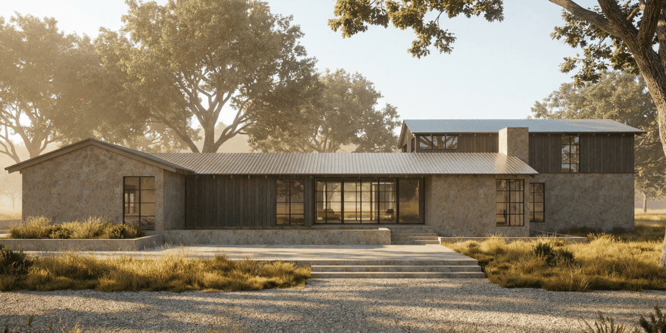 Contemporary Residence connected to nature