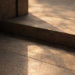 Architectural concrete detail with morning light and shadow by Bittoni Architects in Los Angeles